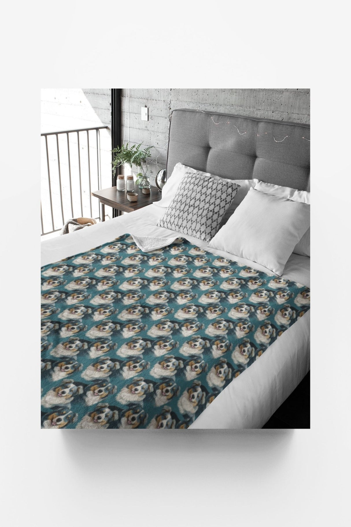 Australian Shepherd Your Heart Sherpa Blanket - London Penny Gift Wrap