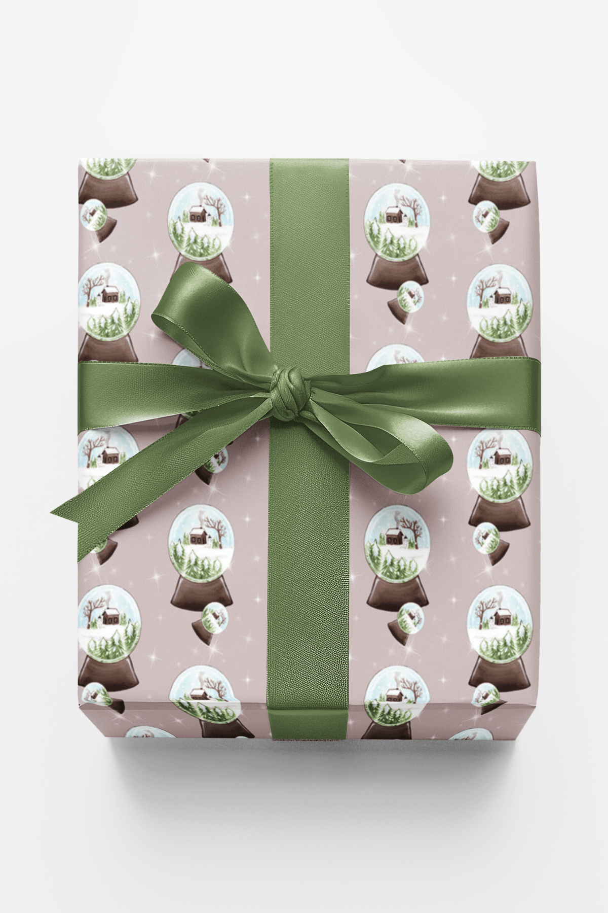 Winter Snow globe Wrapping Paper | Michelle Gilsey | Artist Corner - London Penny Gift Wrap