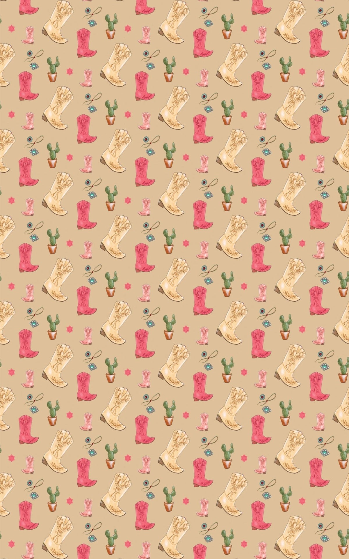 Western Kick Wrapping Paper | Michelle Gilsey | Artist Corner - London Penny Gift Wrap
