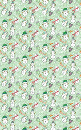 Snowmen Plentiful Wrapping Paper | Michelle Gilsey | Artist Corner - London Penny Gift Wrap