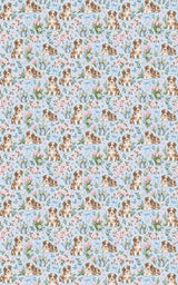 Red merle Aussie Spring Garden Wrapping Paper - London Penny Gift Wrap