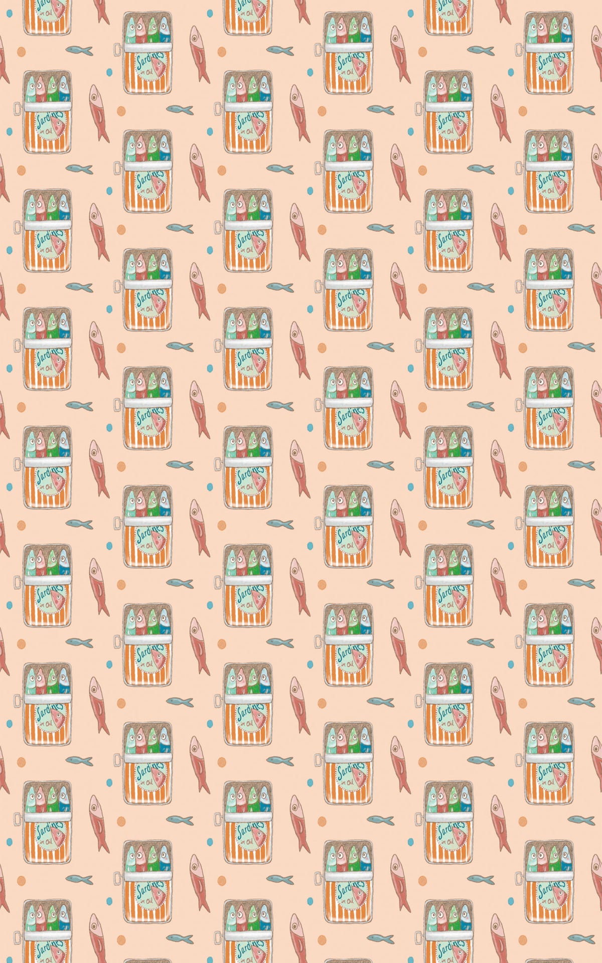 Box Of Fish Wrapping Paper | Michelle Gilsey | Artist Corner