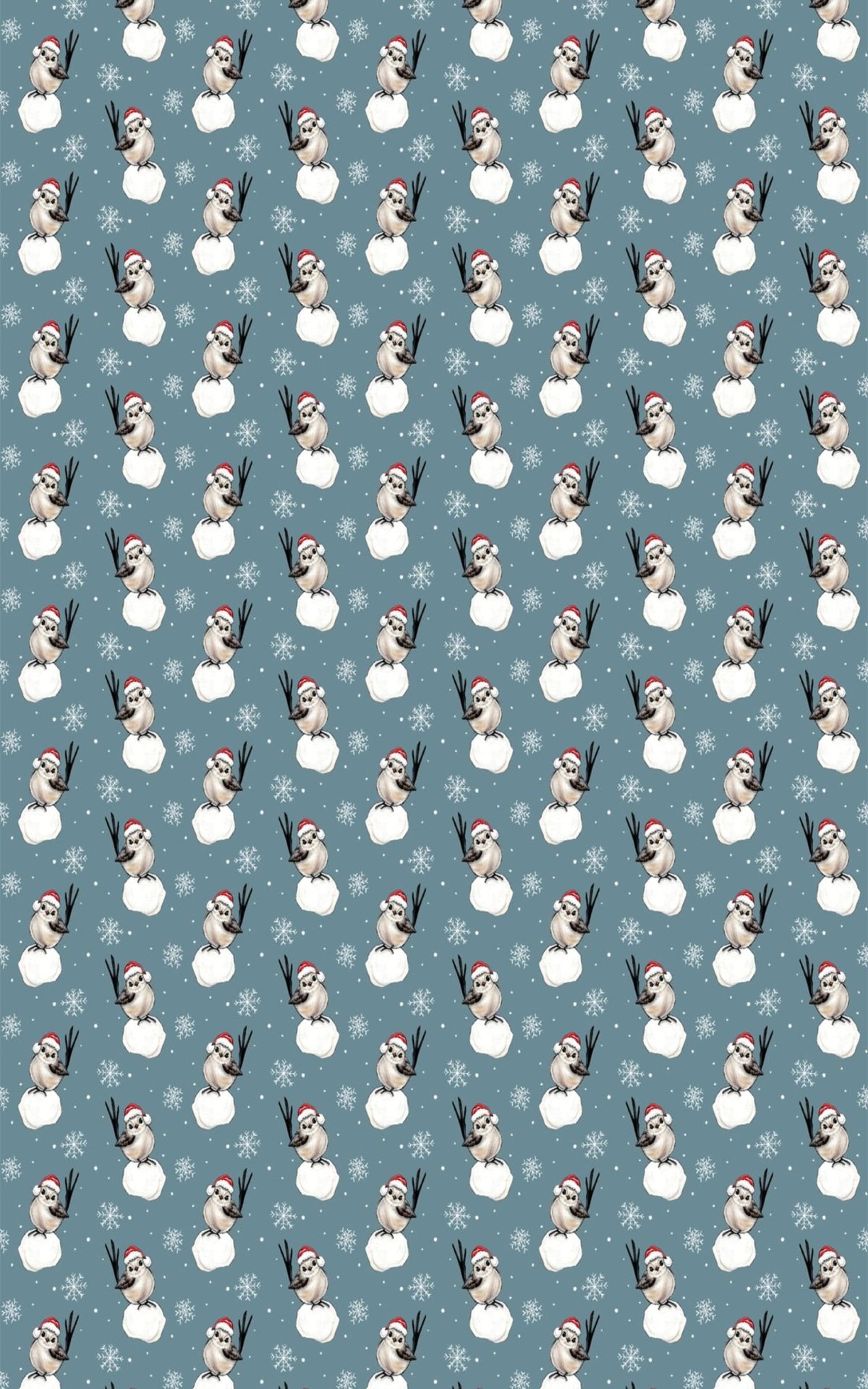 SantaSnowbird Wrapping Paper | Michelle Gilsey | Artist Corner - London Penny Gift Wrap