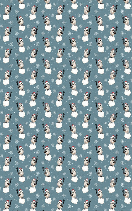 SantaSnowbird Wrapping Paper | Michelle Gilsey | Artist Corner - London Penny Gift Wrap