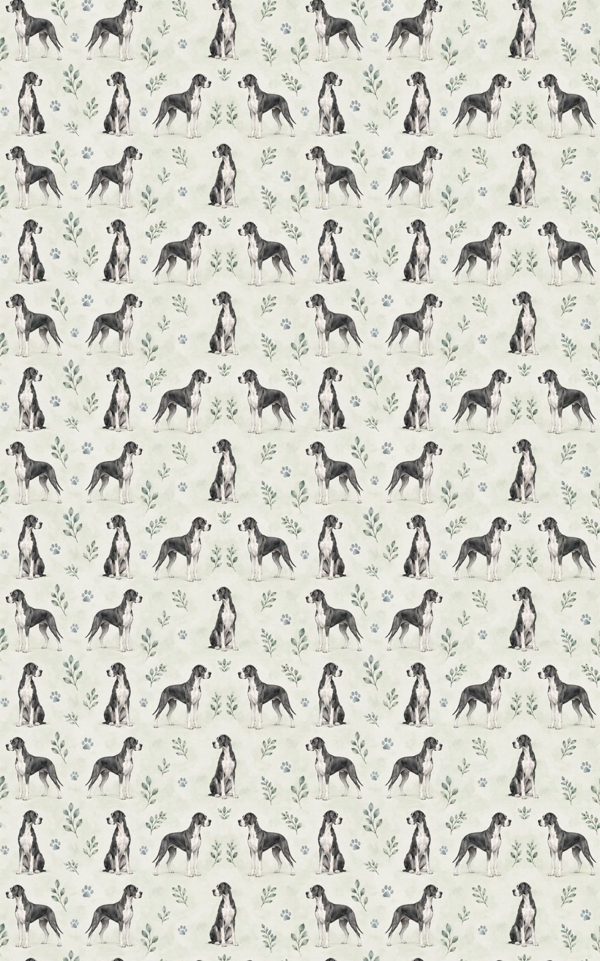 Mantle Great Dane Minimalist Wrapping Paper