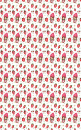 Strawberry Pixie Dust Wrapping Paper | Michelle Gilsey | Artist Corner - London Penny Gift Wrap