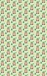 Snowshoe Owl Wrapping Paper | Michelle Gilsey | Artist Corner - London Penny Gift Wrap