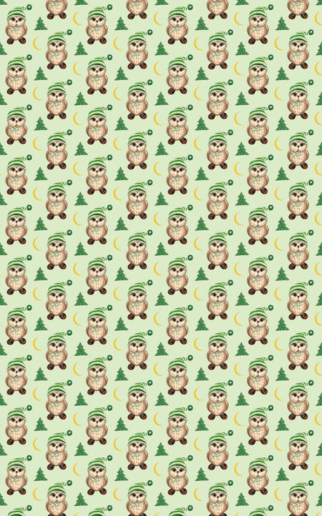 Snowshoe Owl Wrapping Paper | Michelle Gilsey | Artist Corner - London Penny Gift Wrap