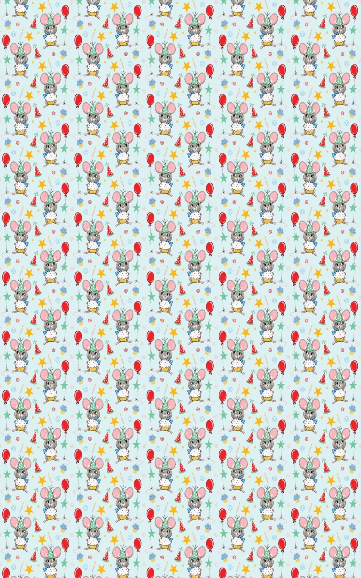 Mouse Party Wrapping Paper | Michelle Gilsey | Artist Corner - London Penny Gift Wrap