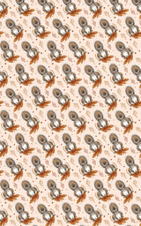 Autumn Squirrels Wrapping Paper | Michelle Gilsey | Artist Corner