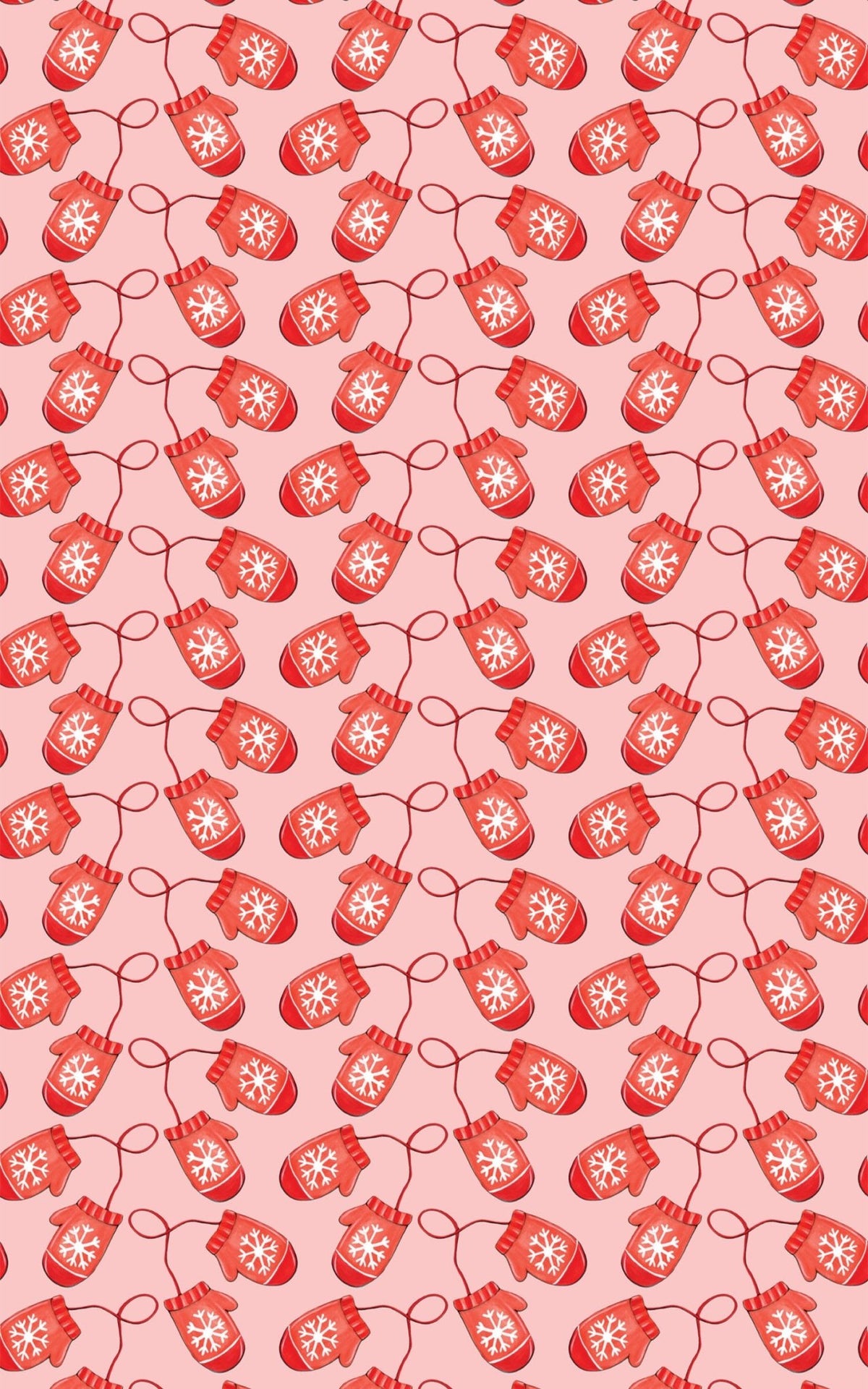 Red Mittens Wrapping Paper | Michelle Gilsey | Artist Corner - London Penny Gift Wrap