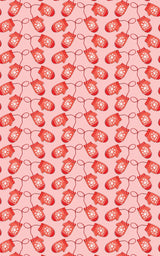 Red Mittens Wrapping Paper | Michelle Gilsey | Artist Corner - London Penny Gift Wrap