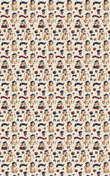 Red merle Aussie Graduation Puppy Wrapping Paper - London Penny Gift Wrap