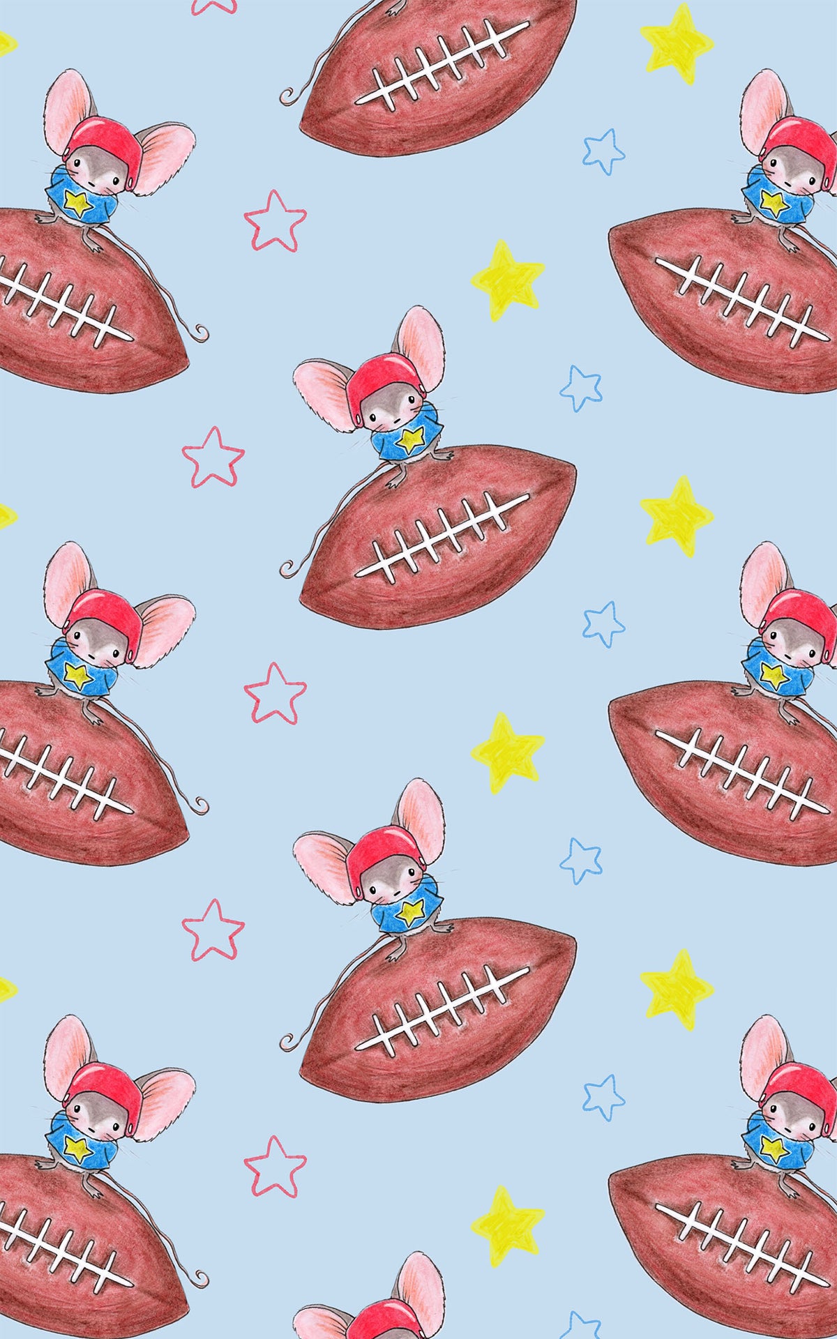 Star Of The Game Wrapping Paper | Michelle Gilsey | Artist Corner