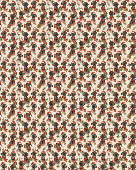 Mistletoe & Pointer Toes Sherpa Blanket - London Penny Gift Wrap