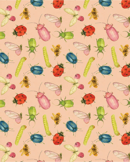 Garden Bug Waltz Sherpa Blanket