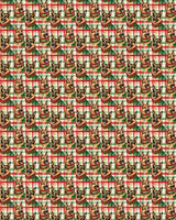 German Shepherd Plaid Parade Sherpa Blanket - London Penny Gift Wrap