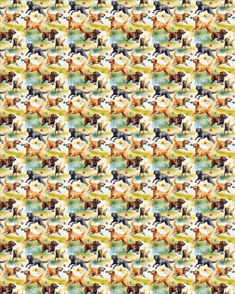 Lab's Bounding Pounce Sherpa Blanket - London Penny Gift Wrap