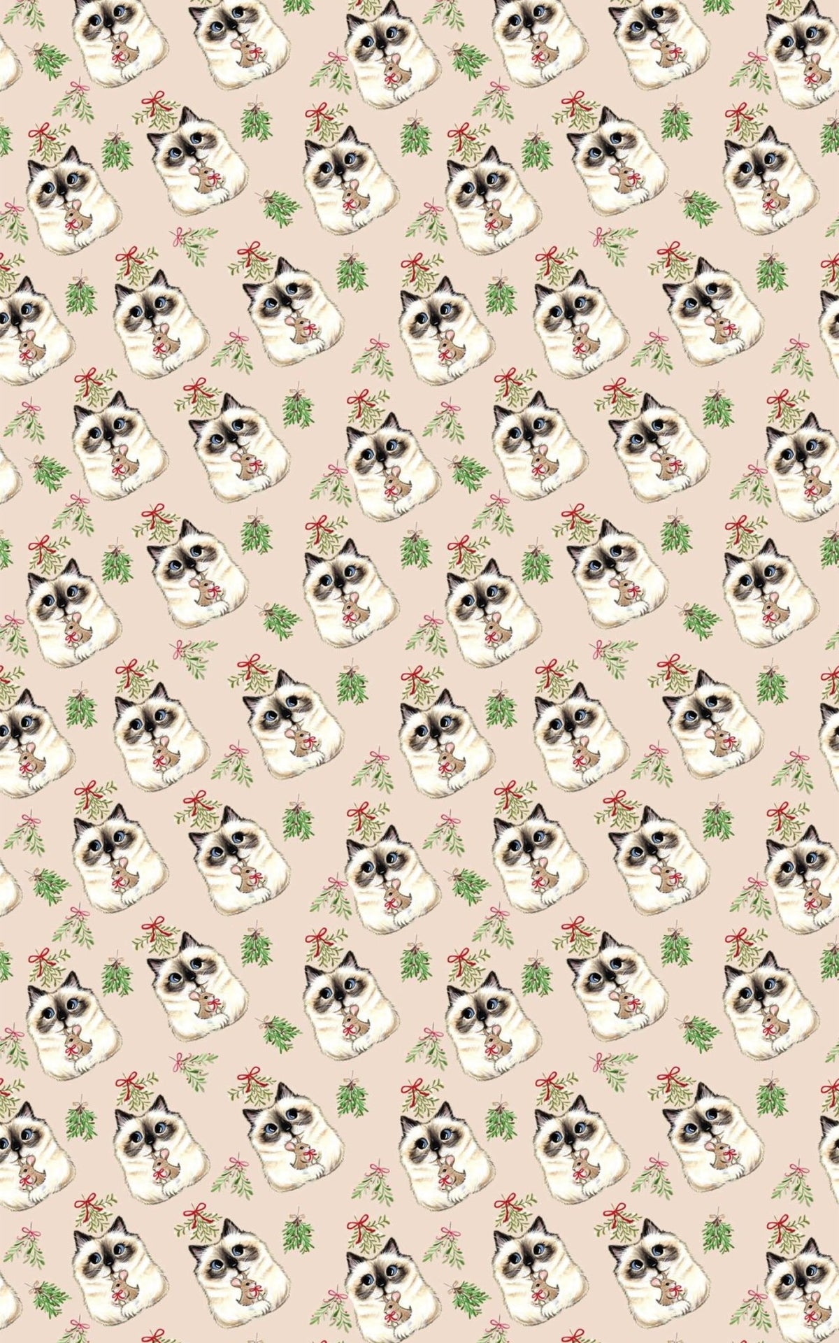 Mistletoe Kisses Wrapping Paper | Michelle Gilsey | Artist Corner - London Penny Gift Wrap