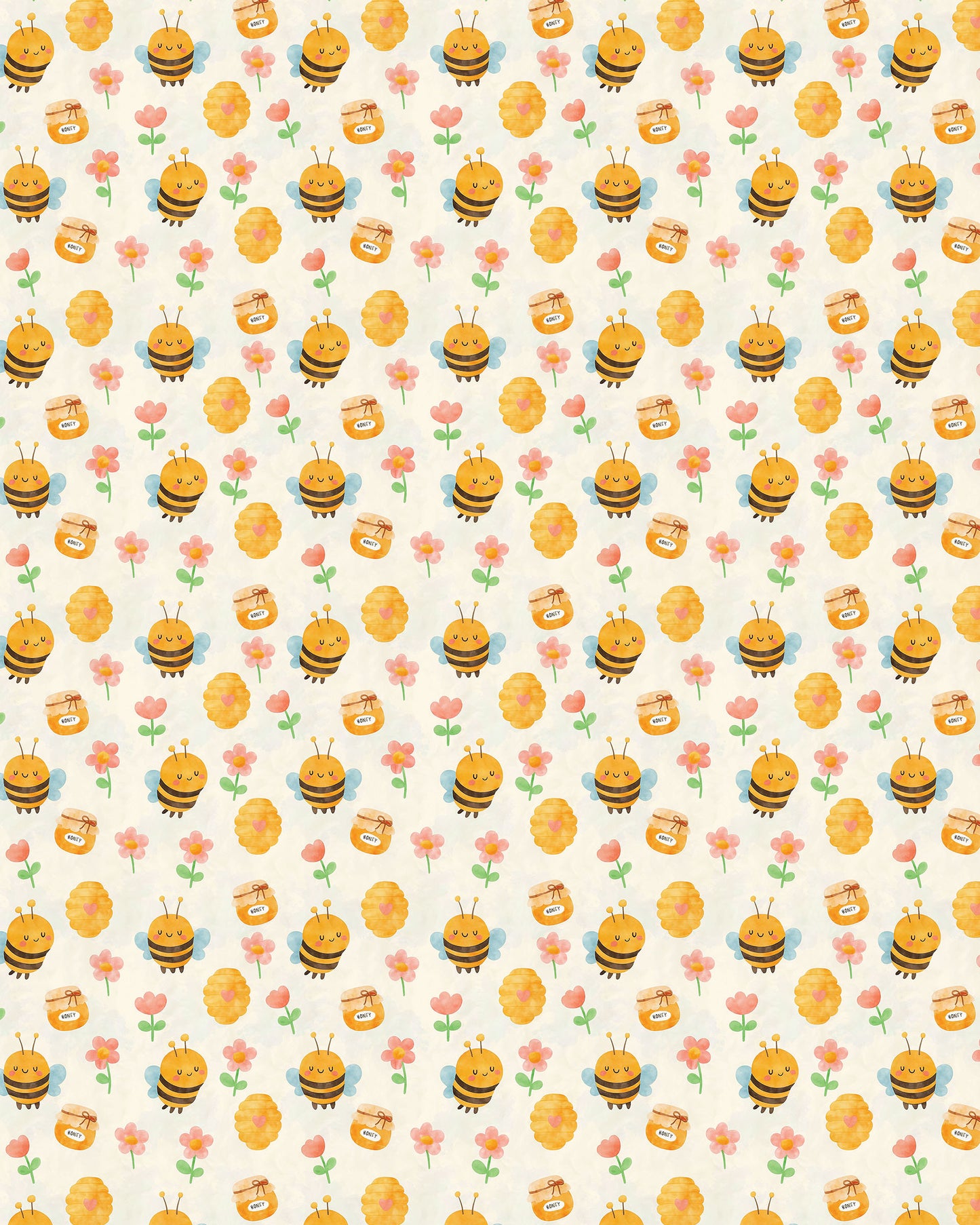 Happy Honeybees Sherpa Blanket