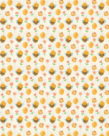 Happy Honeybees Sherpa Blanket
