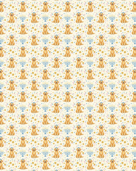 Golden Hanukkah Joy Sherpa Blanket - London Penny Gift Wrap