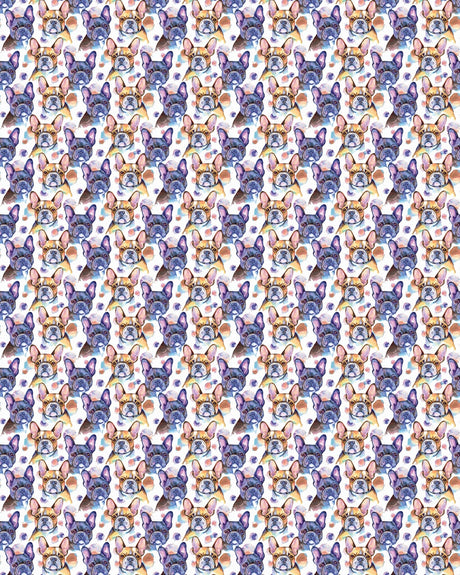 French Bulldog - Oui, oui! Sherpa Blanket - London Penny Gift Wrap