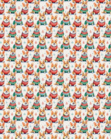 Corgi Holiday Sweaters Sherpa Blanket - London Penny Gift Wrap