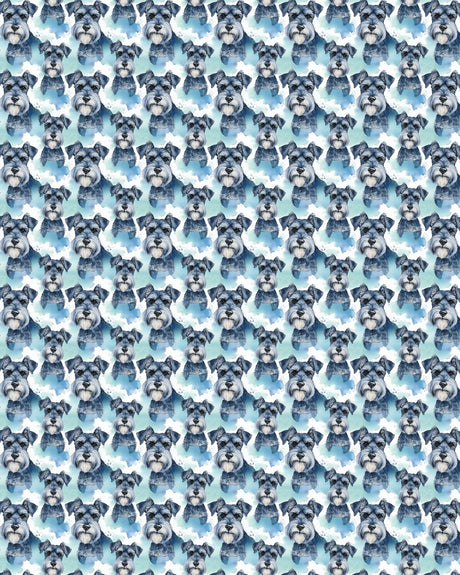 Schnauzer Chic Sherpa Blanket - London Penny Gift Wrap