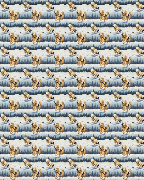 Game On, Goldens! Sherpa Blanket - London Penny Gift Wrap