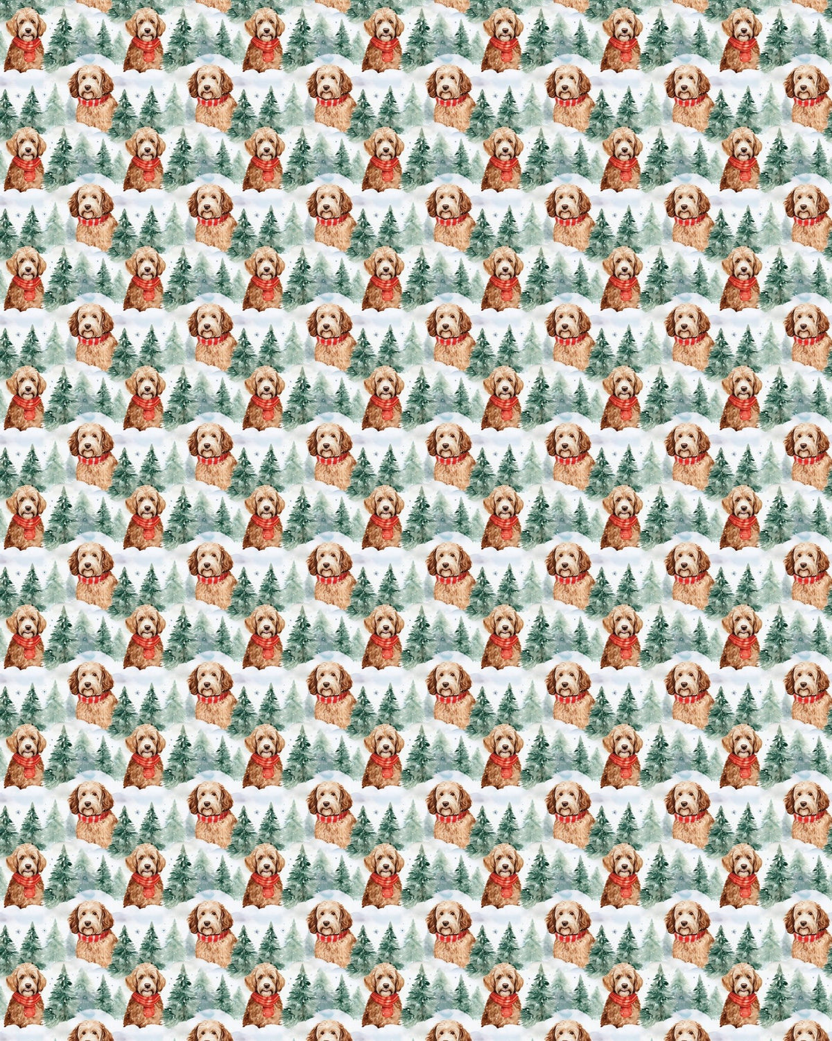 Golden Doodle Flurries Sherpa Blanket - London Penny Gift Wrap