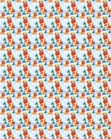 Snowbound Goldens Sherpa Blanket - London Penny Gift Wrap