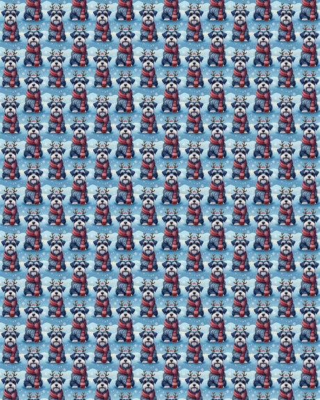 Scarved Schnauzer Cheer Sherpa Blanket - London Penny Gift Wrap