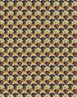Dachshund Garden Party Sherpa Blanket - London Penny Gift Wrap