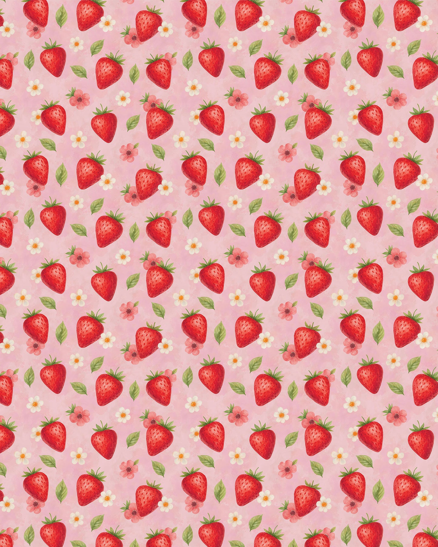Sweet Strawberries Sherpa Blanket