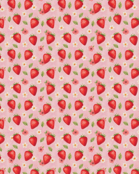 Sweet Strawberries Sherpa Blanket - London Penny Gift Wrap