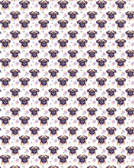 Pugs & Hugs Sherpa Blanket - London Penny Gift Wrap