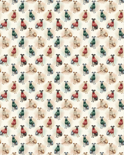 Italian Greyhound Holiday Sweaters Sherpa Blanket