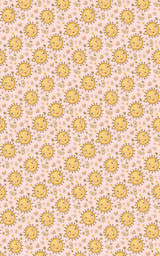 Sunny Sunflower Pink Wrapping Paper | Michelle Gilsey | Artist Corner - London Penny Gift Wrap