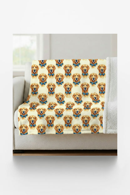 Golden Groom Sherpa Blanket