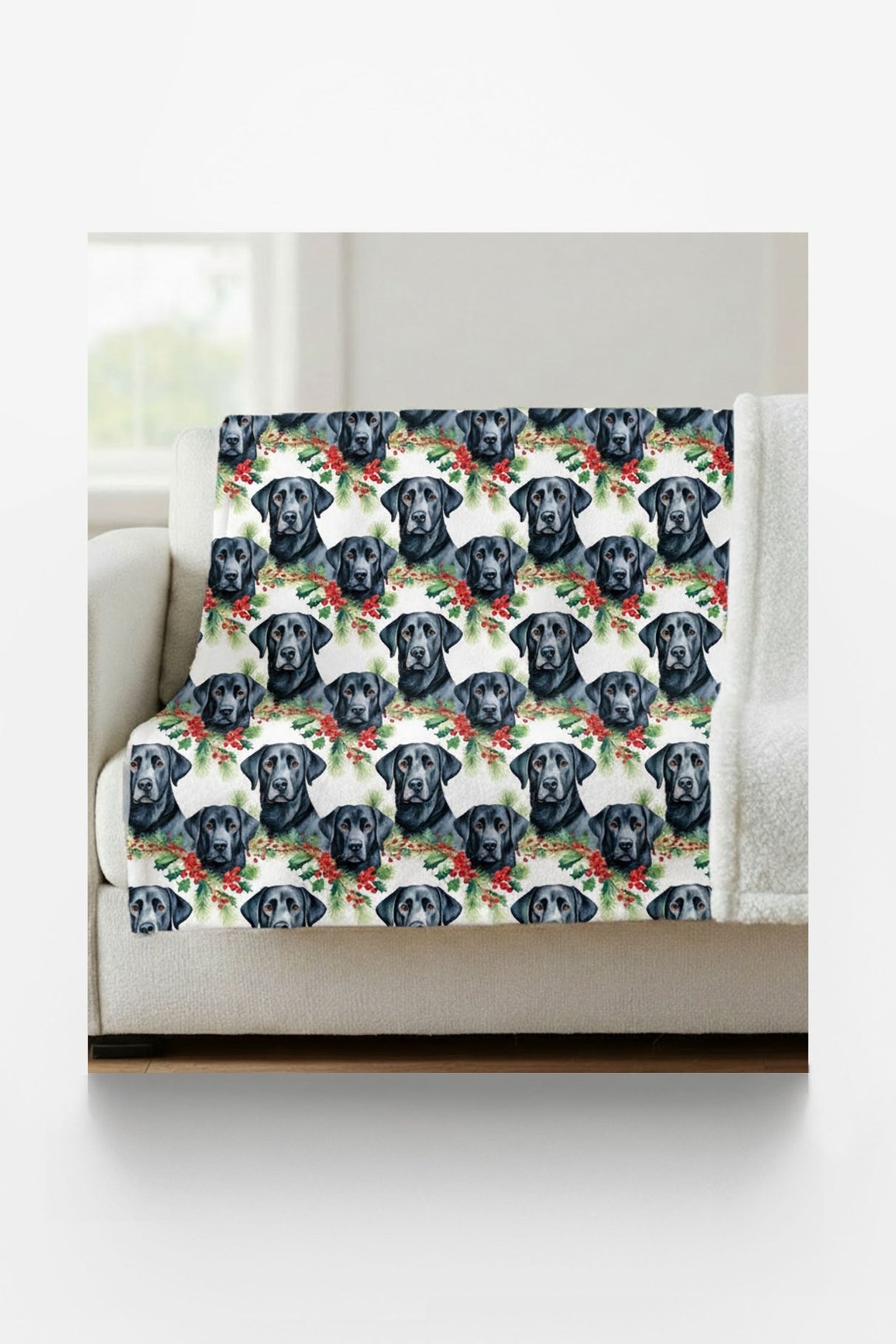 The Holiday Lab Sherpa Blanket - London Penny Gift Wrap