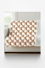 Corgi Wiggle Wrap Sherpa Blanket - London Penny Gift Wrap