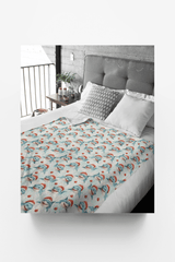Festive Great Whites Sherpa Blanket - London Penny Gift Wrap