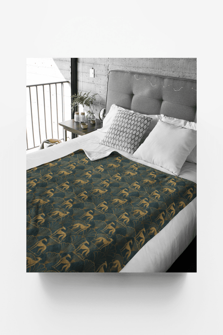 Greyhound Gatsby Sherpa Blanket - London Penny Gift Wrap