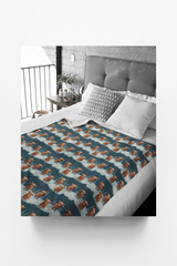 Highland Holiday Magic Sherpa Blanket - London Penny Gift Wrap
