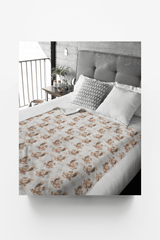 Snowbound Squirrel Sherpa Blanket - London Penny Gift Wrap