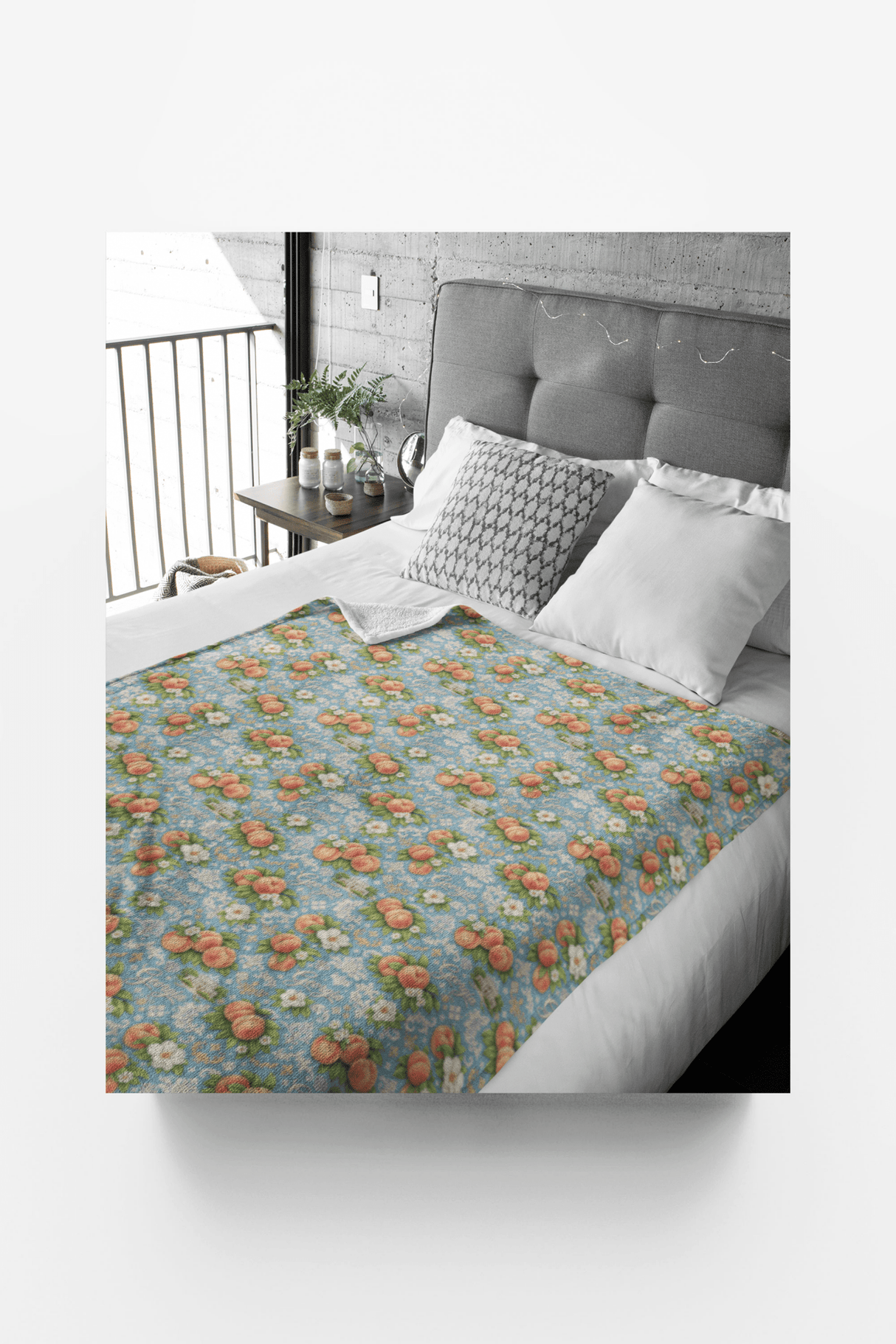 Georgia Peach State Classic Sherpa Blanket - London Penny Gift Wrap