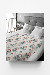 Polar Bear Cheer Sherpa Blanket - London Penny Gift Wrap