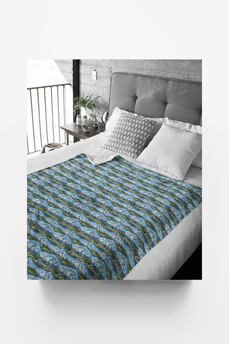 Colorado Alpine Peaks Sherpa Blanket - London Penny Gift Wrap