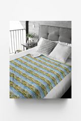 North Dakota Northern Prairie Sherpa Blanket - London Penny Gift Wrap